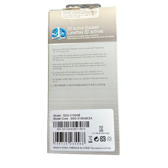 Samsung 3D Active Glasses Ssg-3100gb For Smart Tv - Picture 2 of 5